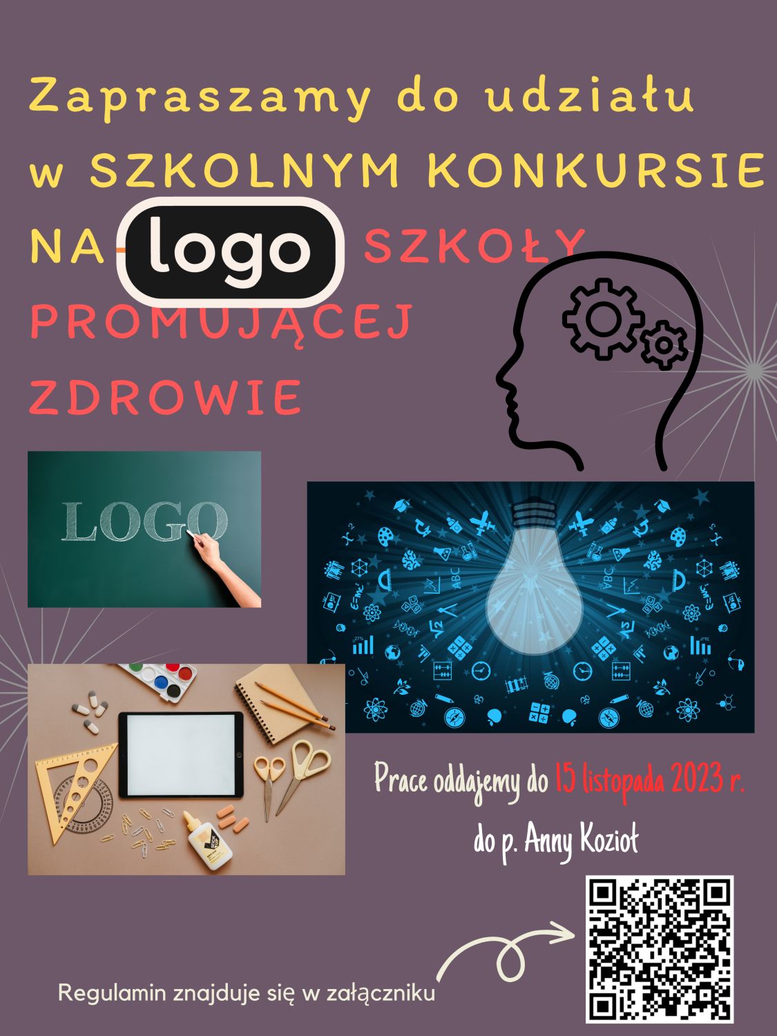 Szkolny konkurs na logo szkoły promującej zdrowie